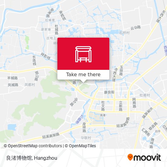 良渚博物馆 map