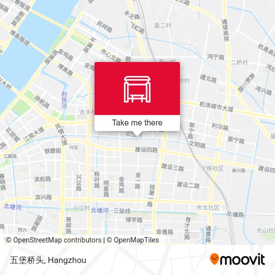 五堡桥头 map
