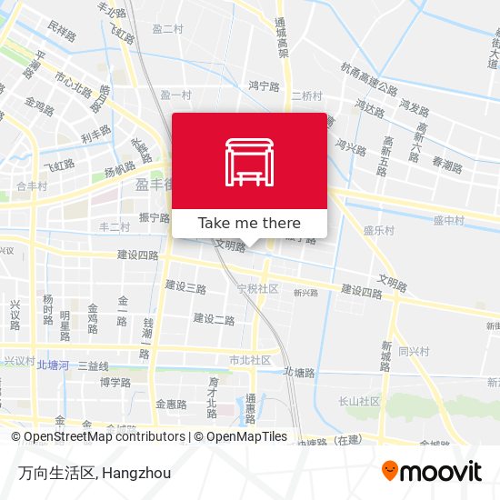 万向生活区 map