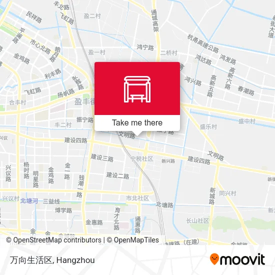 万向生活区 map