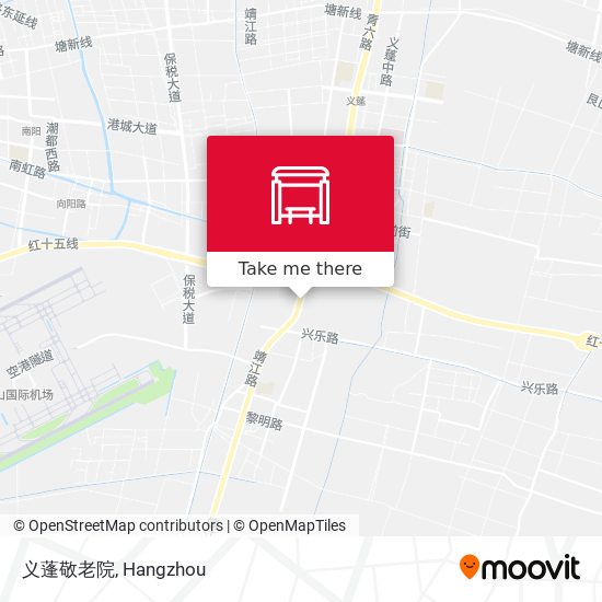 义蓬敬老院 map