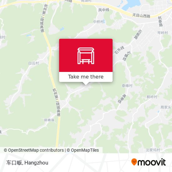 车口畈 map