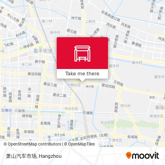 萧山汽车市场 map