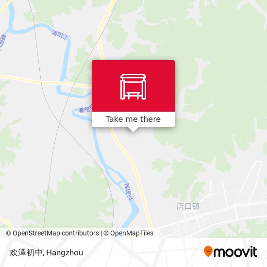 欢潭初中 map