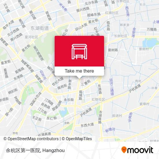 余杭区第一医院 map