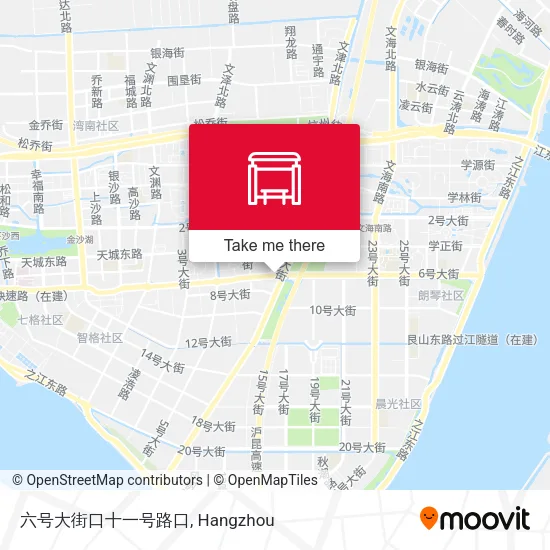 六号大街口十一号路口 map