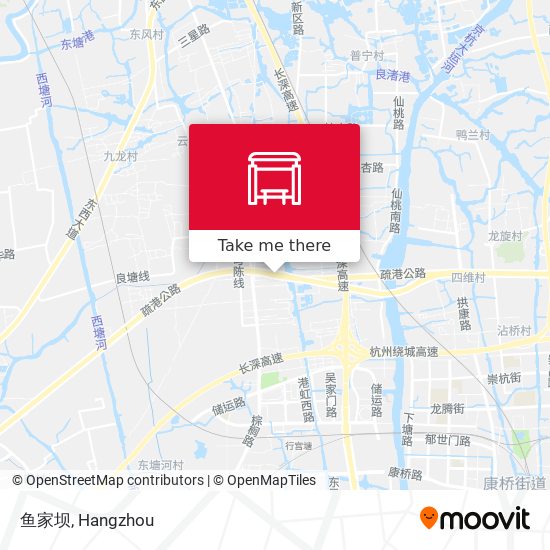 鱼家坝 map