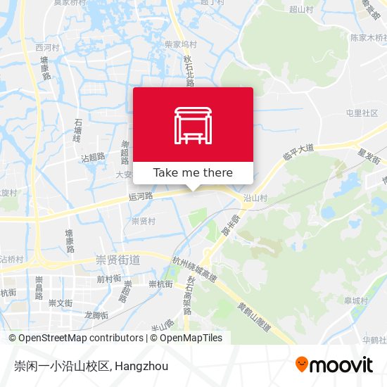 崇闲一小沿山校区 map