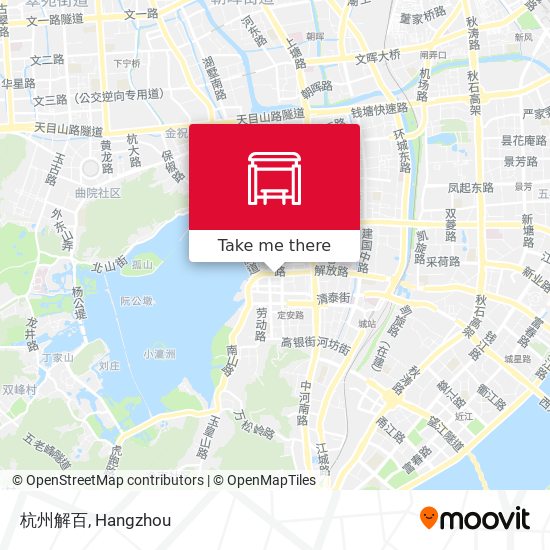 杭州解百 map