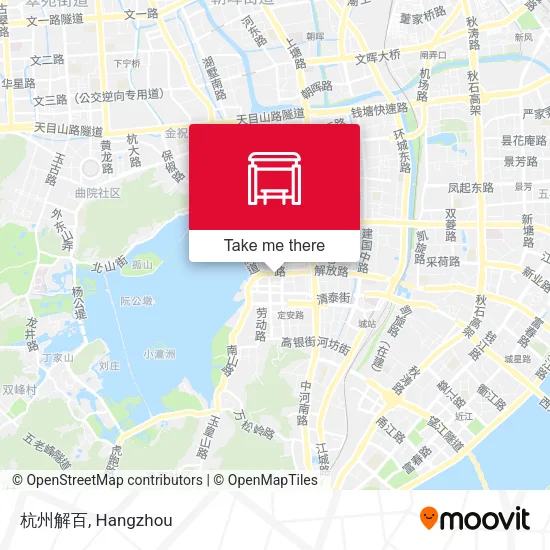 杭州解百 map