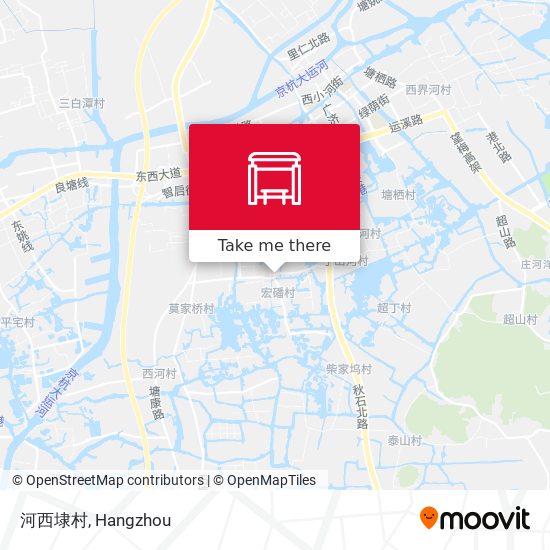 河西埭村 map