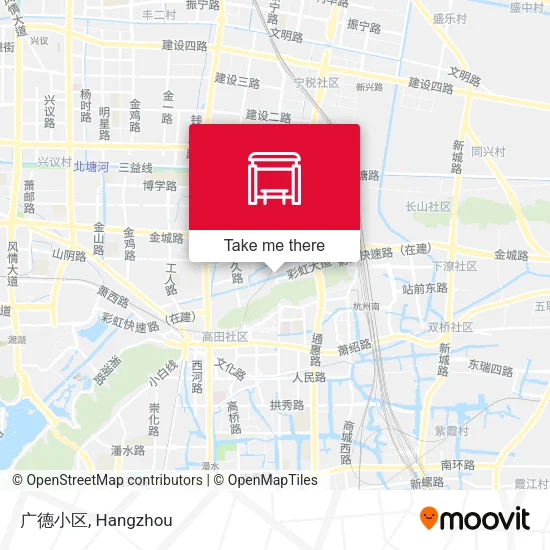 广德小区 map