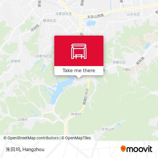 朱田坞 map