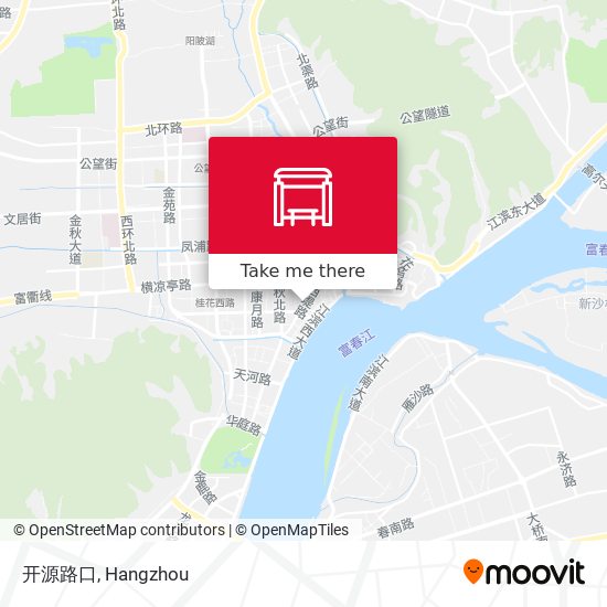 开源路口 map