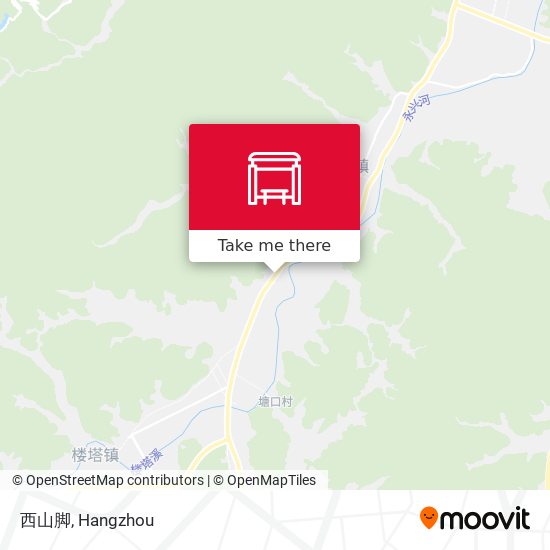 西山脚 map