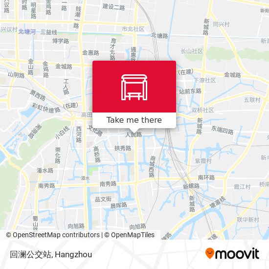 回澜公交站 map