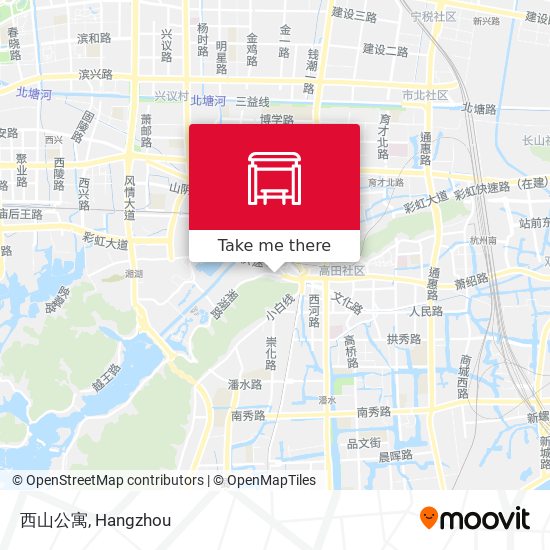 西山公寓 map