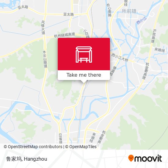 鲁家坞 map