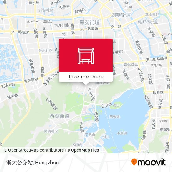 浙大公交站 map