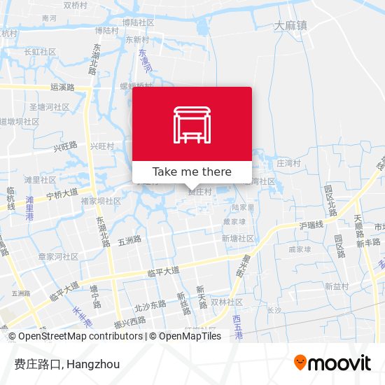 费庄路口 map