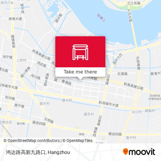 鸿达路高新九路口 map