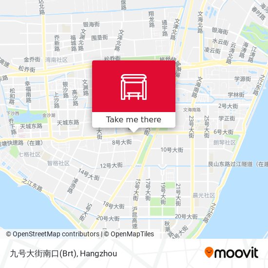 九号大街南口(Brt) map