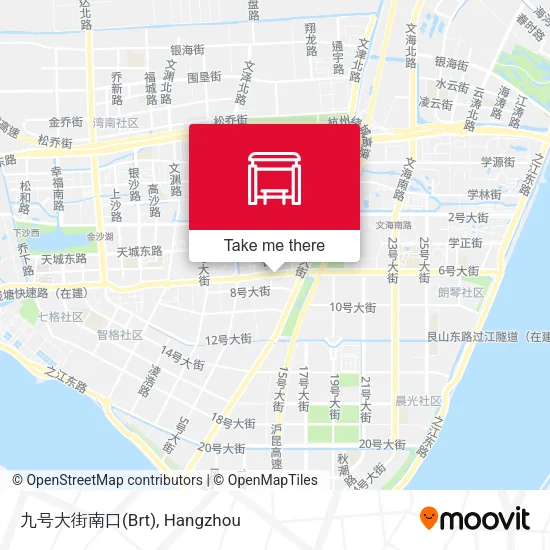 九号大街南口(Brt) map