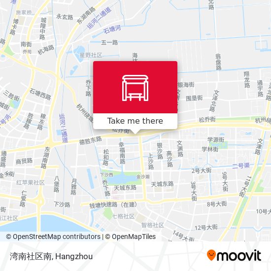 湾南社区南 map