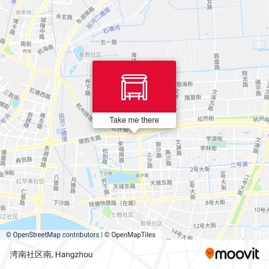 湾南社区南 map