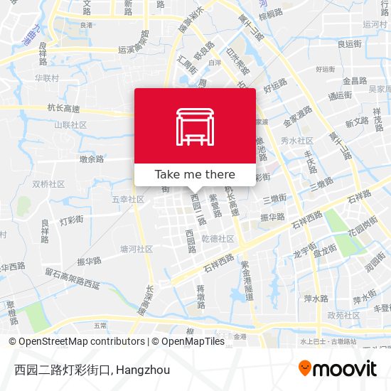 西园二路灯彩街口 map