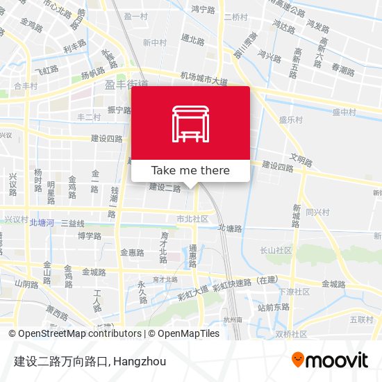 建设二路万向路口 map