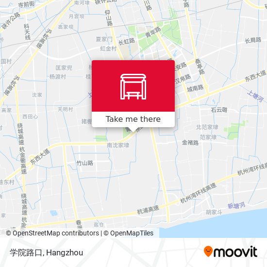 学院路口 map