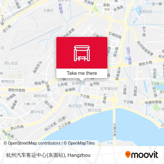 杭州汽车客运中心(东面站) map