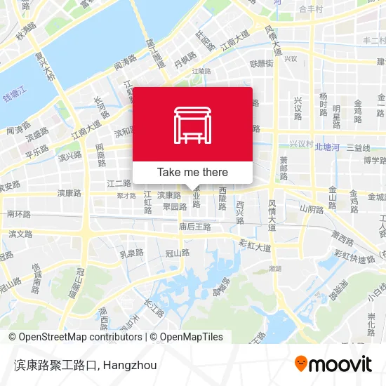滨康路聚工路口 map