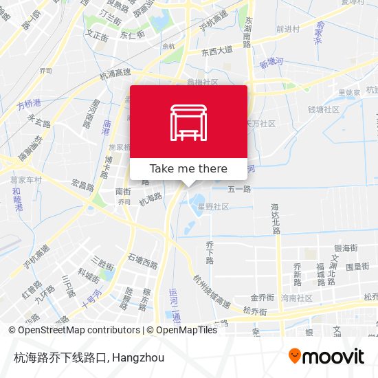 杭海路乔下线路口 map
