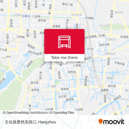 文化路萧然东路口 map