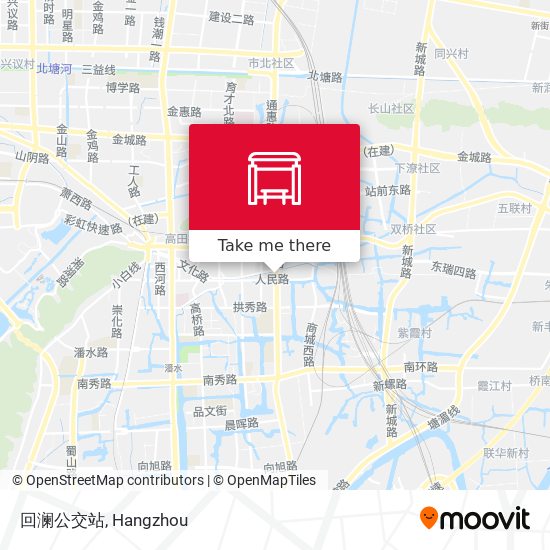 回澜公交站 map