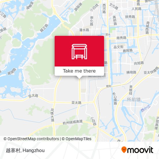 越寨村 map