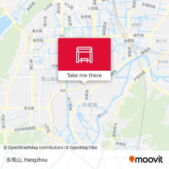 东蜀山 map