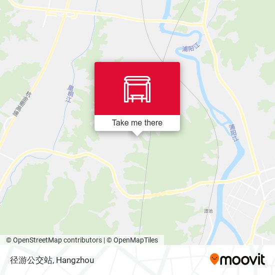 径游公交站 map