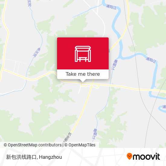 新包洪线路口 map
