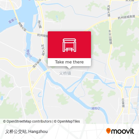 义桥公交站 map