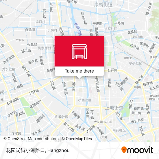 花园岗街小河路口 map