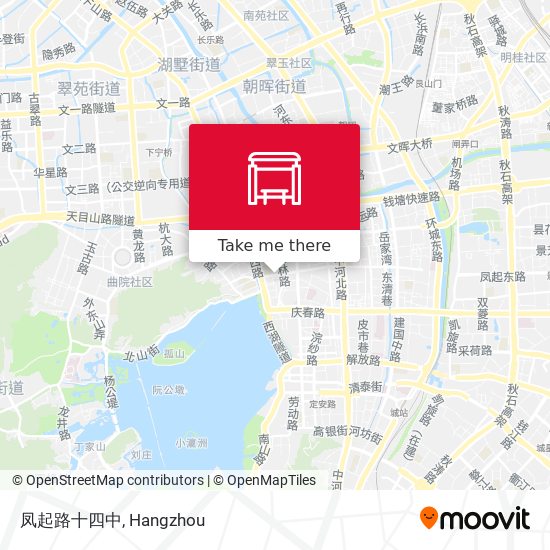 凤起路十四中 map