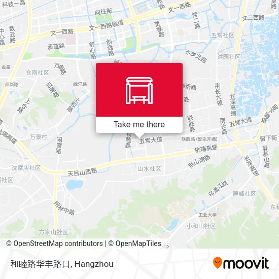 和睦路华丰路口 map