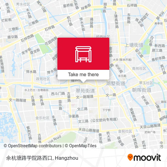 余杭塘路学院路西口 map
