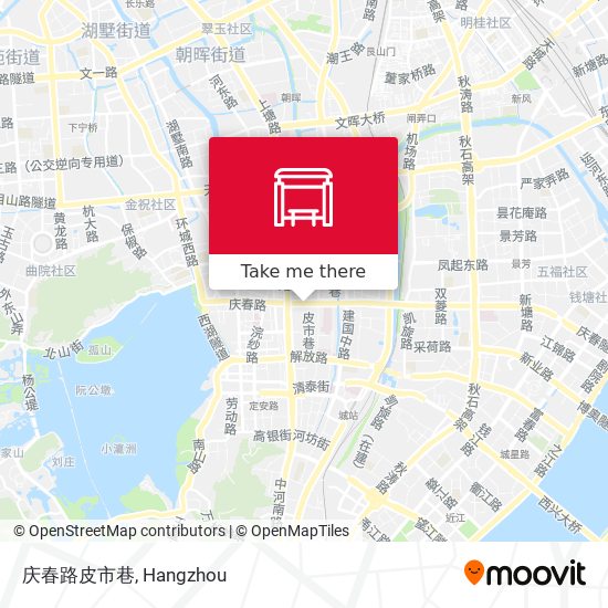 庆春路皮市巷 map