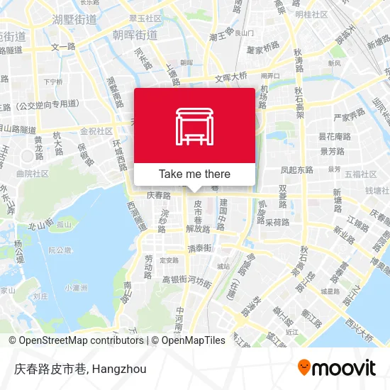 庆春路皮市巷 map