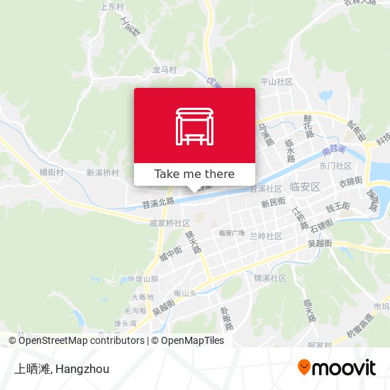 上晒滩 map