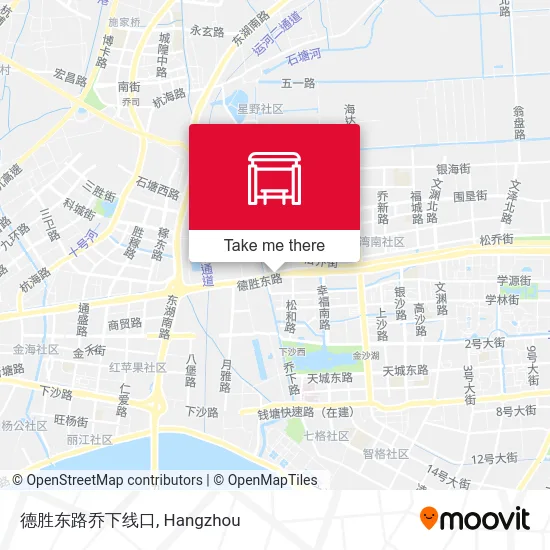德胜东路乔下线口 map